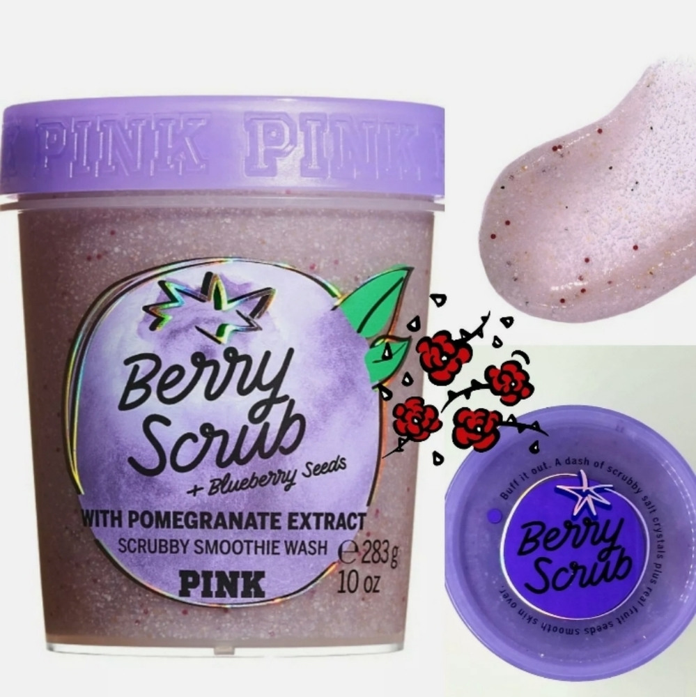 New Pink Victoria's Secret Berry scrub